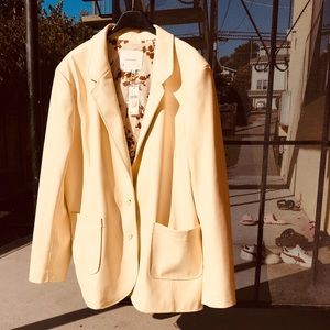 Woman’s faux leather blazer size XL